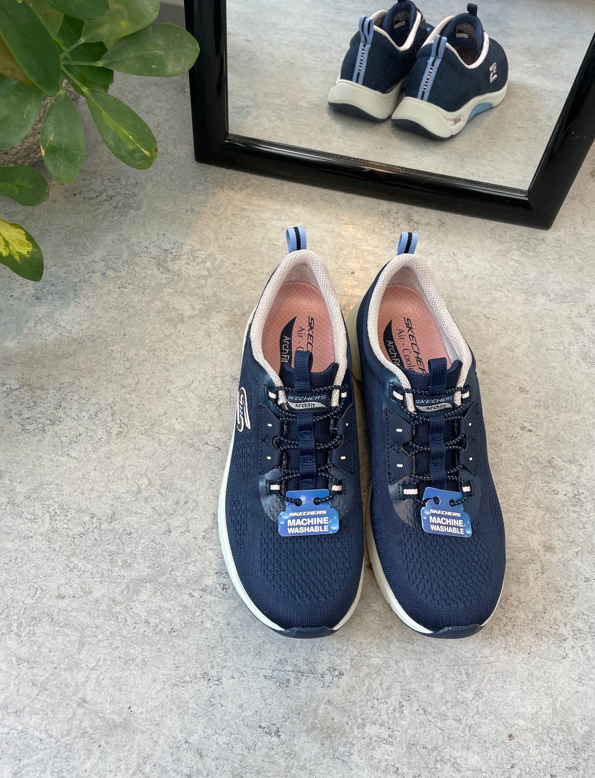 Blå arch fit med ekstra fotbuestøtte