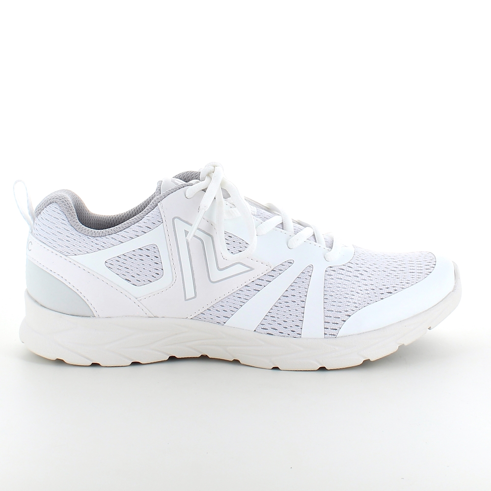 Hvite joggesko fra Vionic med dobbelt fotbue støtte