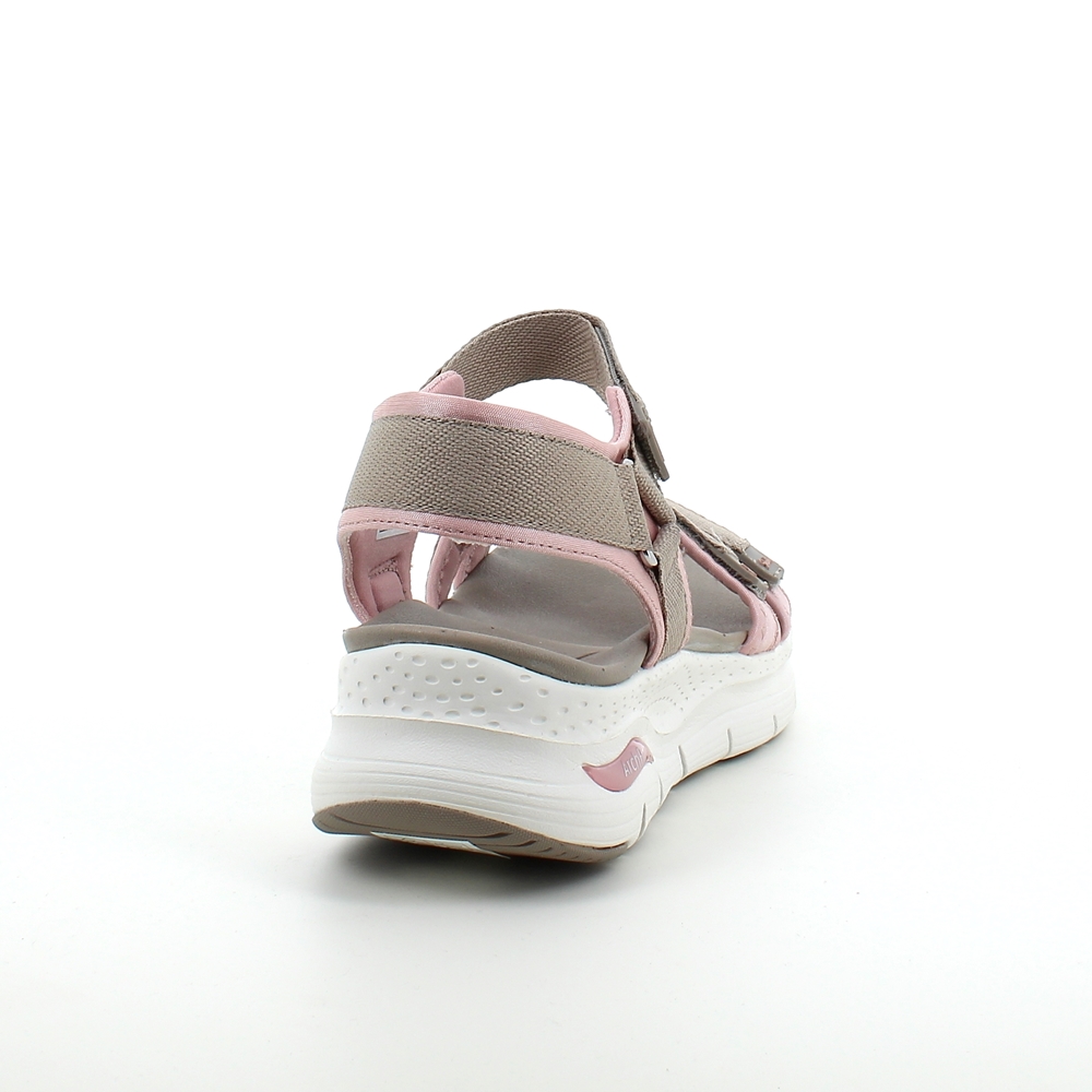 Beige ArchFit sandal fra Skechers