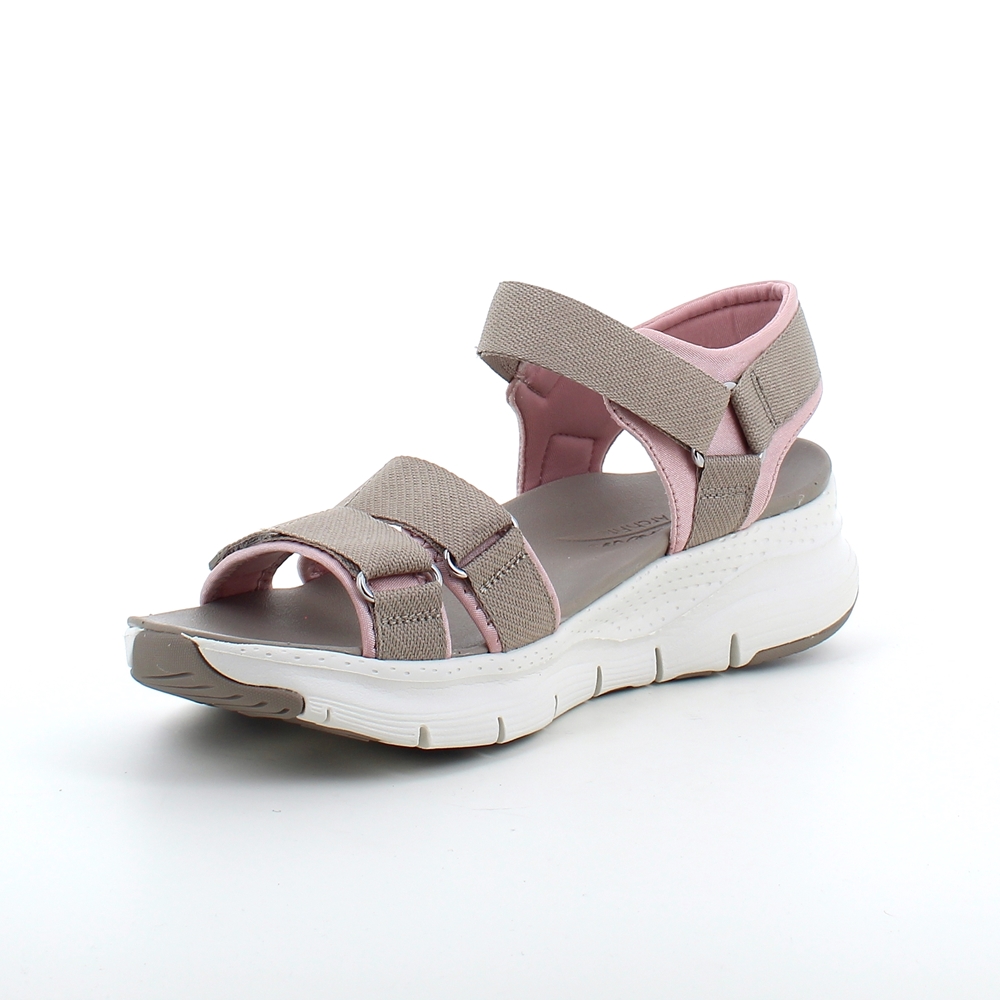 Beige ArchFit sandal fra Skechers