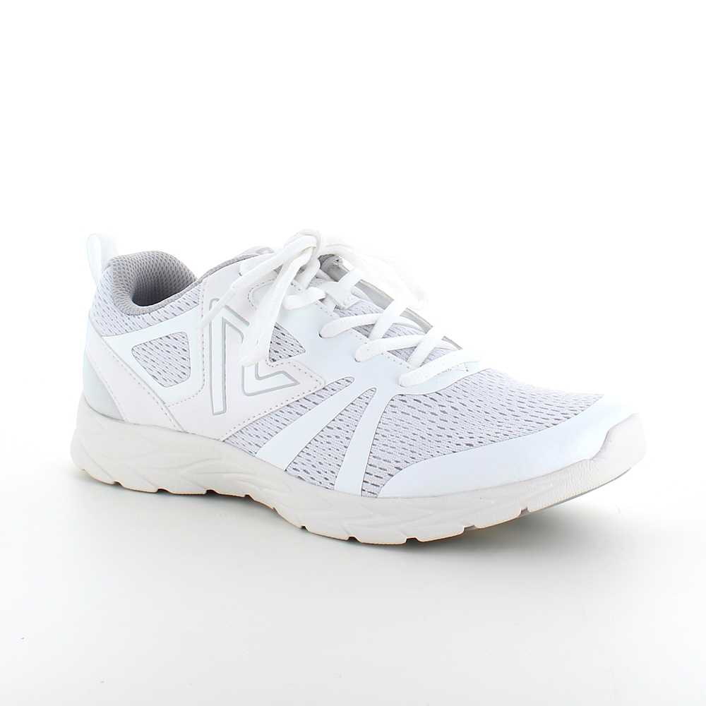 Hvite joggesko fra Vionic med dobbelt fotbue støtte