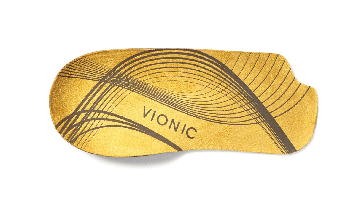 Vionic halvsåle mot hælspore og med ekstra fotbue