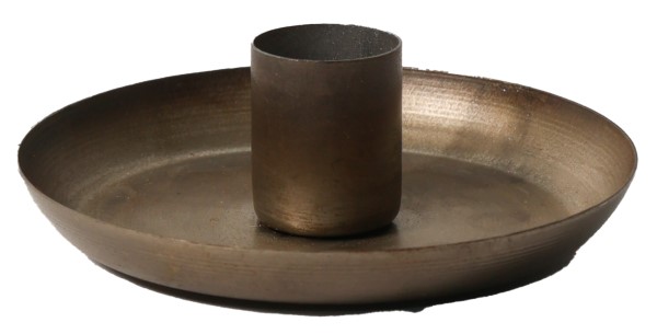 Lysestake i antikk messing