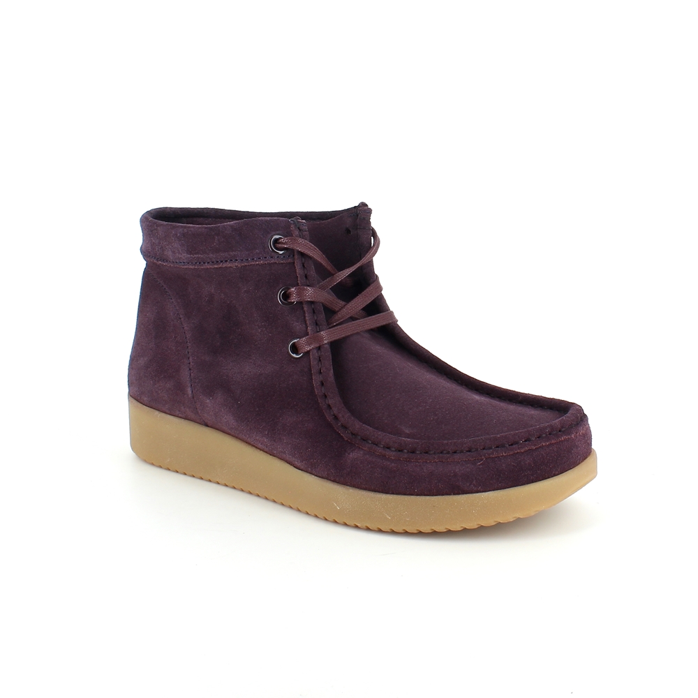 Blommefarvet skindstøvle fra Nature