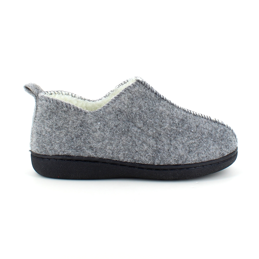 Veldig myk og komfortabel lysegrå tøfler