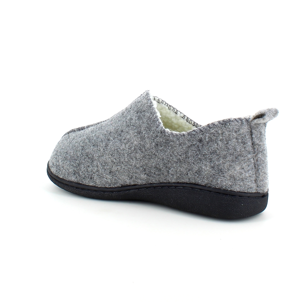 Veldig myk og komfortabel lysegrå tøfler