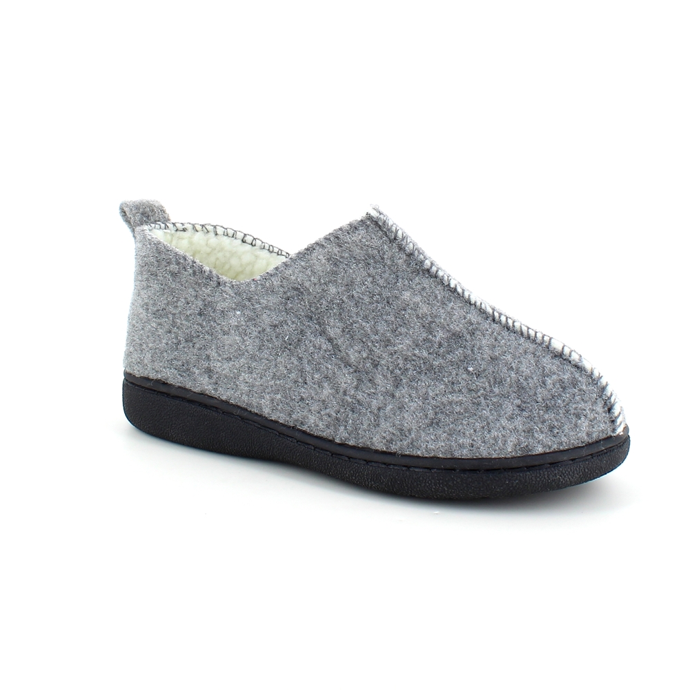 Veldig myk og komfortabel lysegrå tøfler