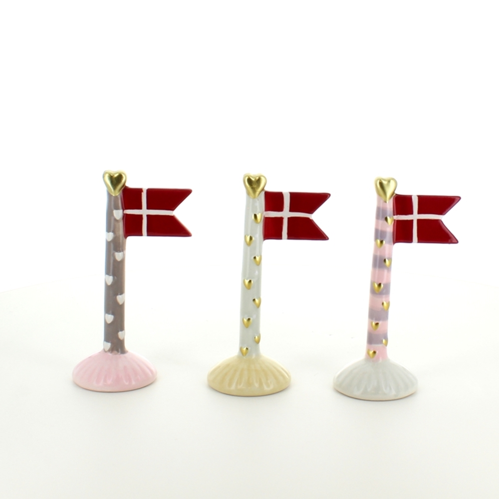 Hjerter, la oss feire deg, flagg 14cm