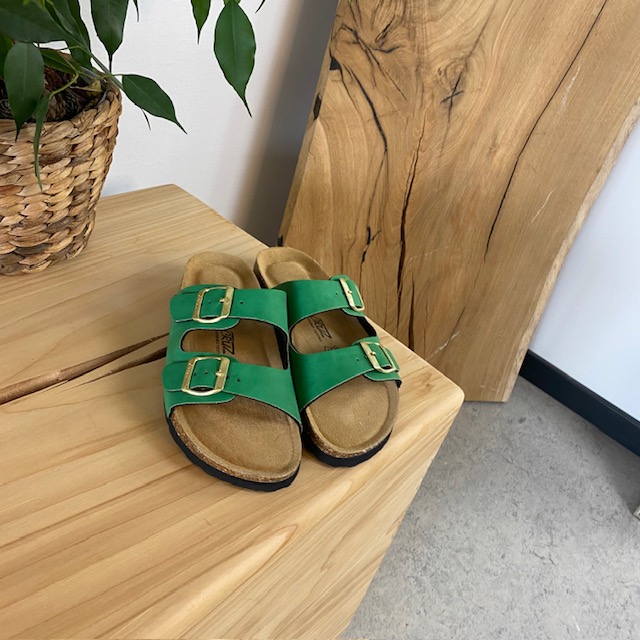 Grønn Cruz biosandal med brede remmer