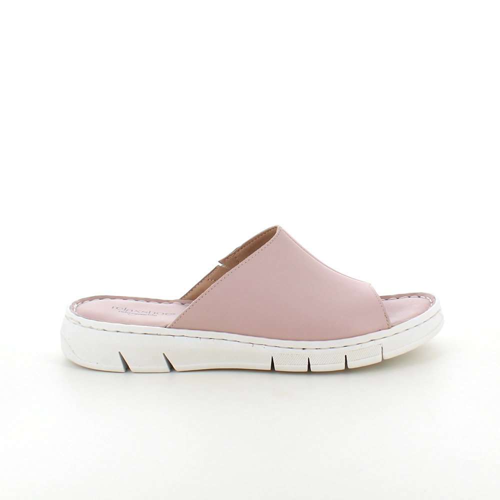 Elegant rosa slip in i skinn fra Relaxshoe