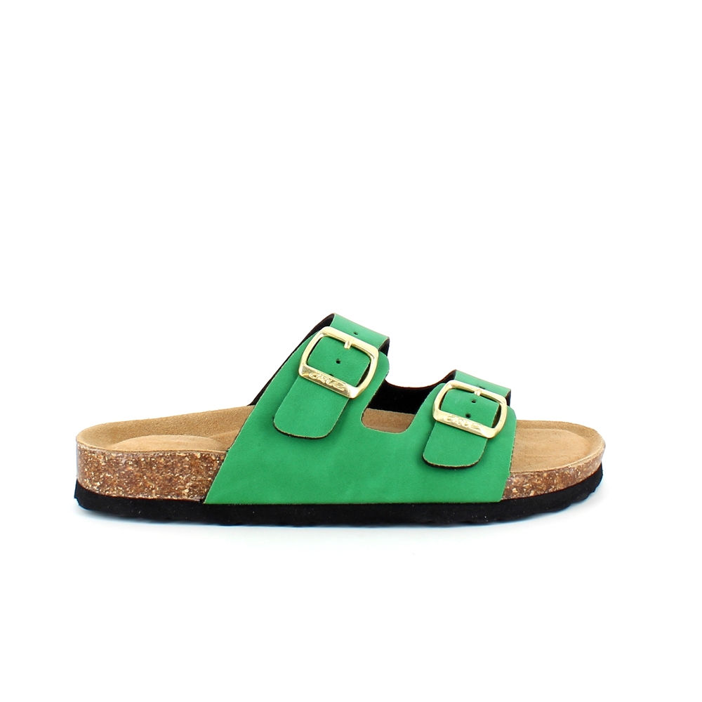 Grønn Cruz biosandal med brede remmer