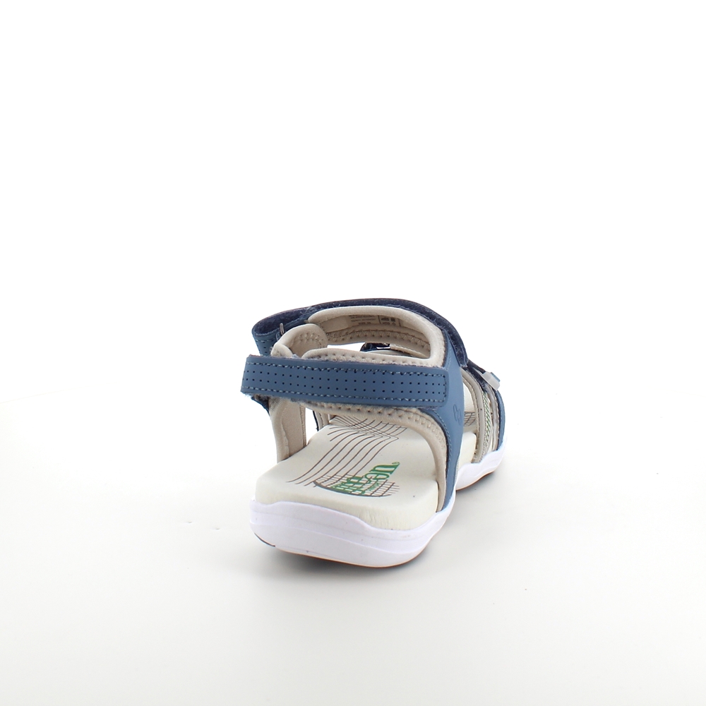 Blå sandal fra Green Comfort med fire justerbare stropper