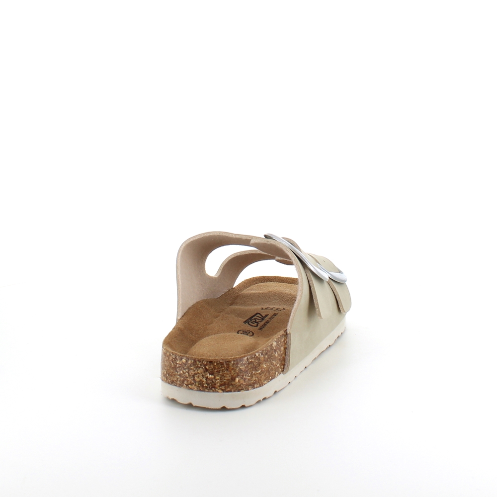 Beige Cruz biosandal med brede remmer