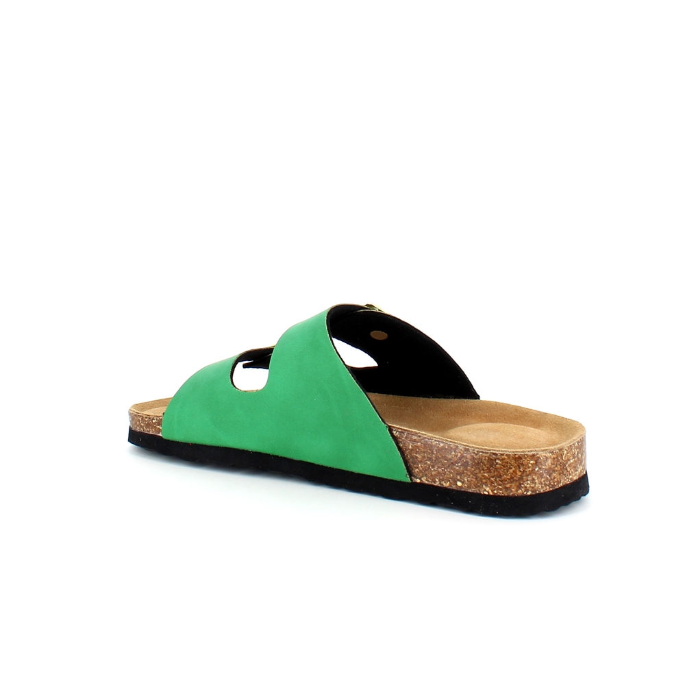 Grønn Cruz biosandal med brede remmer