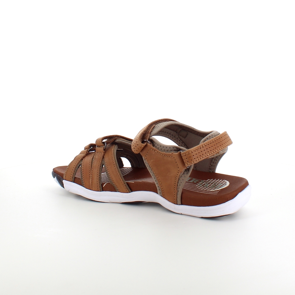 Brun sandal fra Green Comfort med fire justerbare remmer