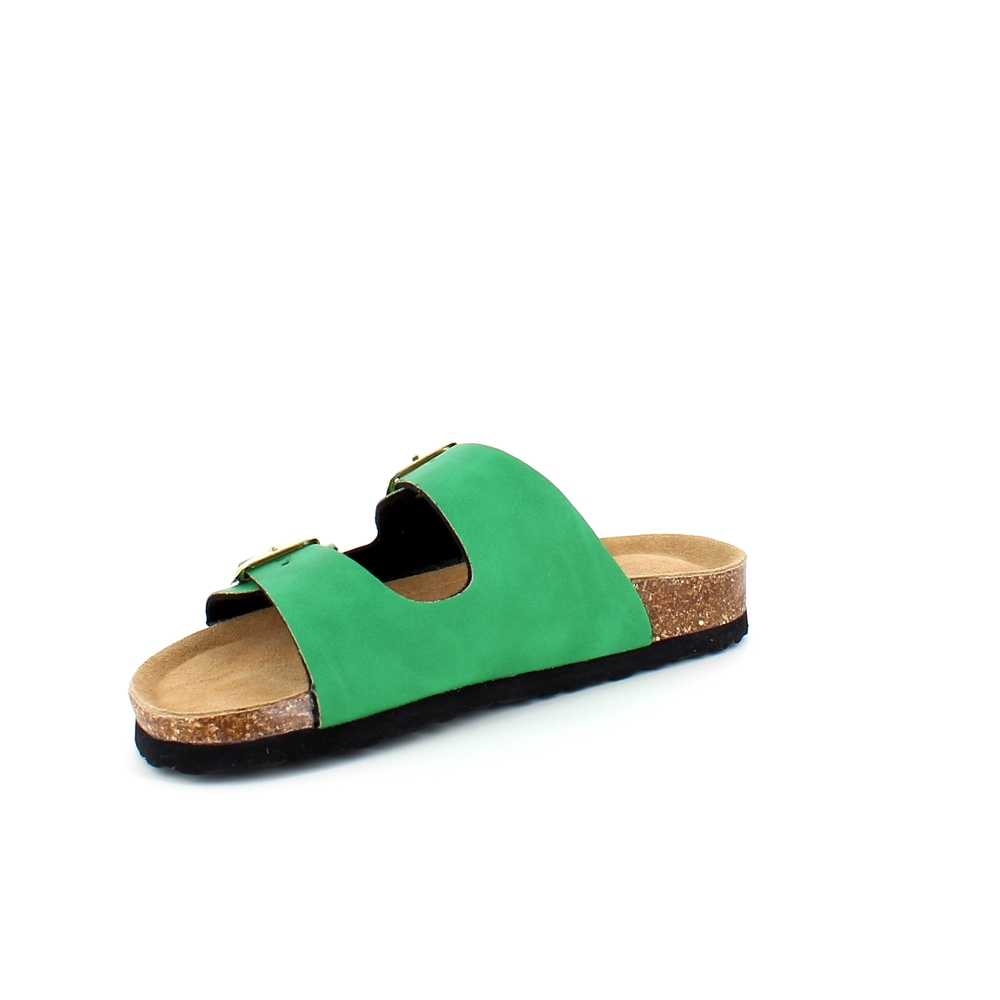 Grønn Cruz biosandal med brede remmer