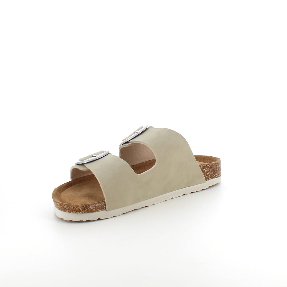 Beige Cruz biosandal med brede remmer