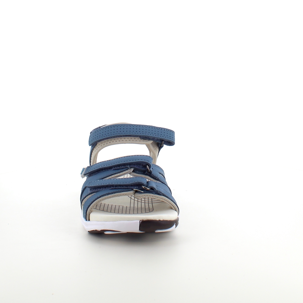 Blå sandal fra Green Comfort med fire justerbare stropper