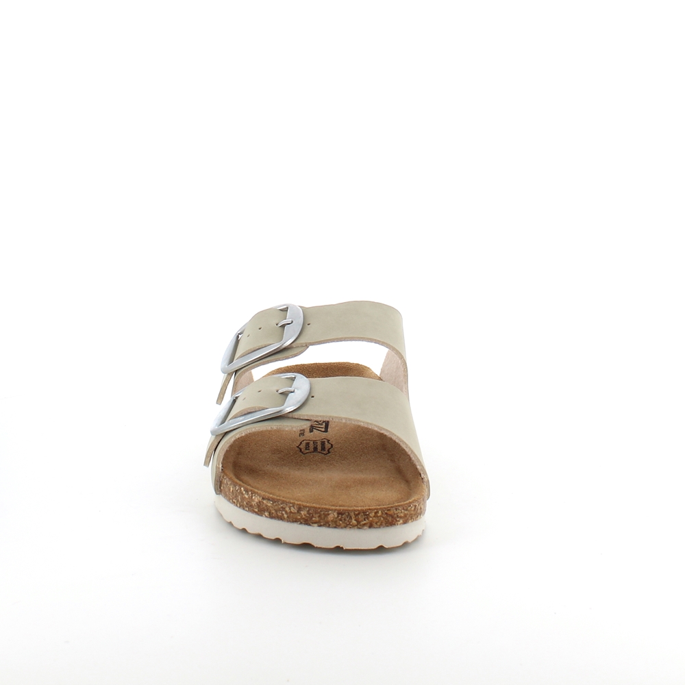 Beige Cruz biosandal med brede remmer