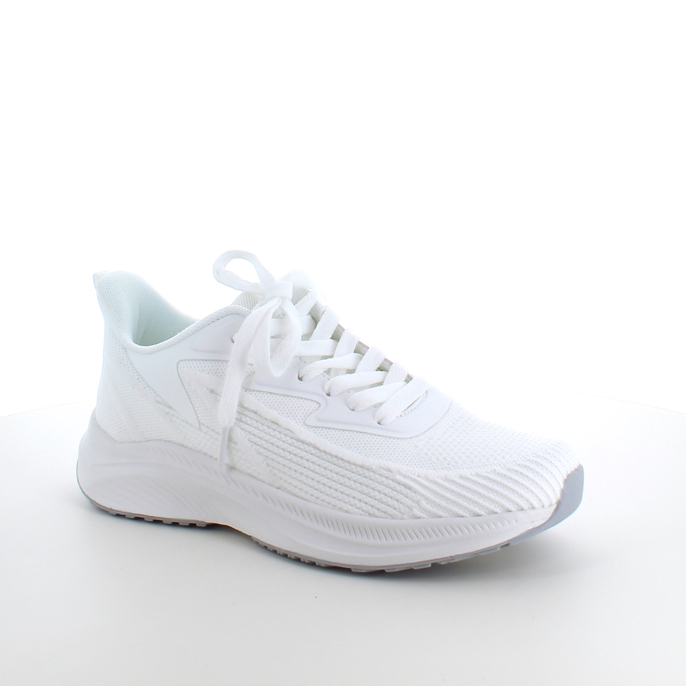 Hvit pustende sko fra Endurance med god støtdemping