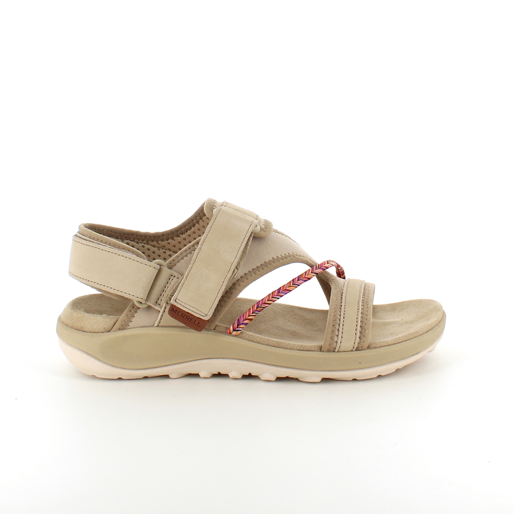 Lett, lys sandal fra Merrell med massevis av svangstøtte.