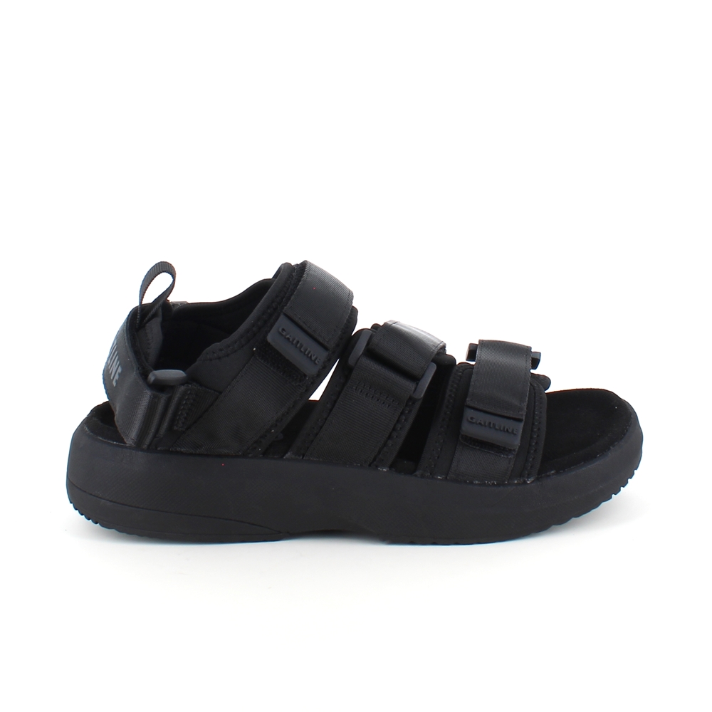 Svart sandal fra Gaitline med gangesåle