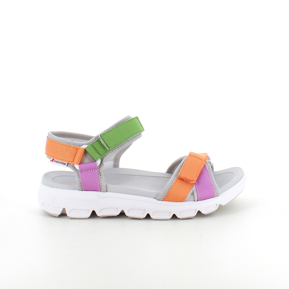 Vaskbar sandal fra Rieker i flotte farger