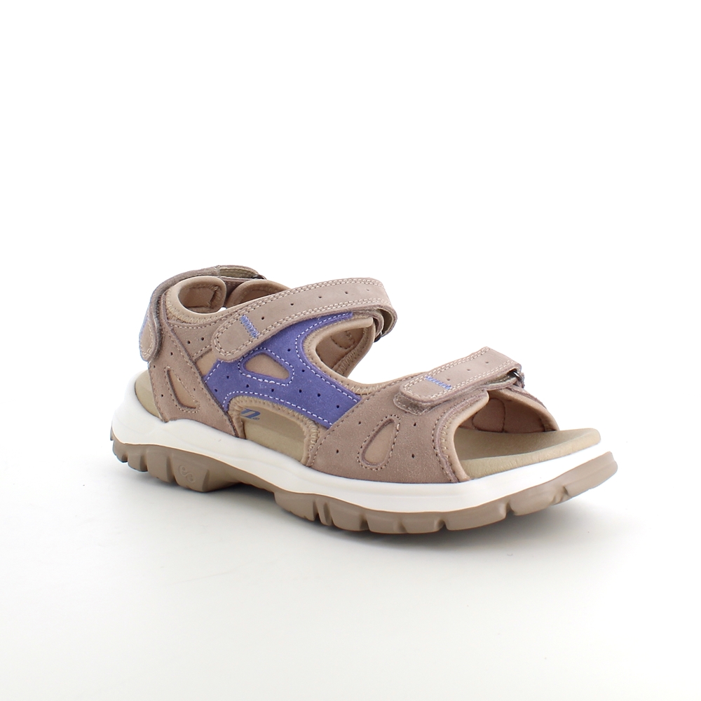 Bred sandal med 3 justerbare remmer fra Green Comfort