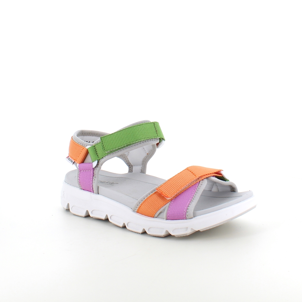 Vaskbar sandal fra Rieker i flotte farger