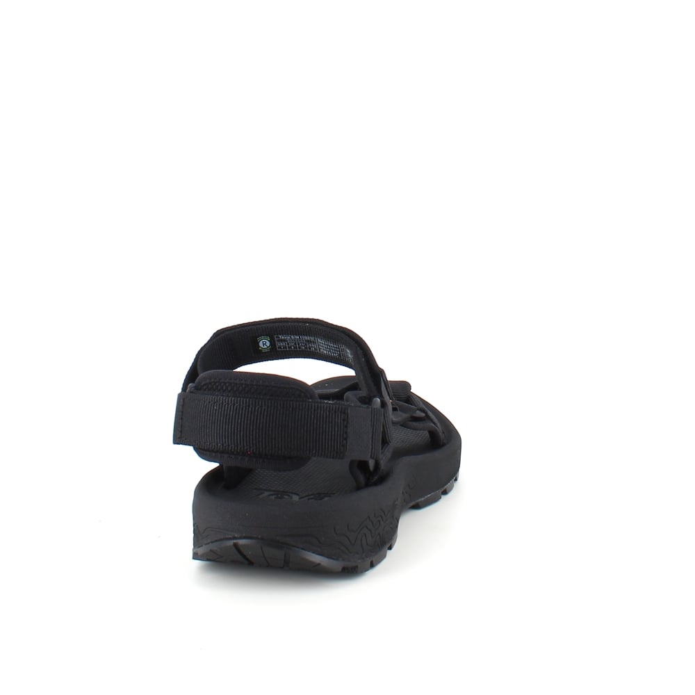 Svart tursandal fra Teva med fotbuestøtte og 3 regulerbare stropper