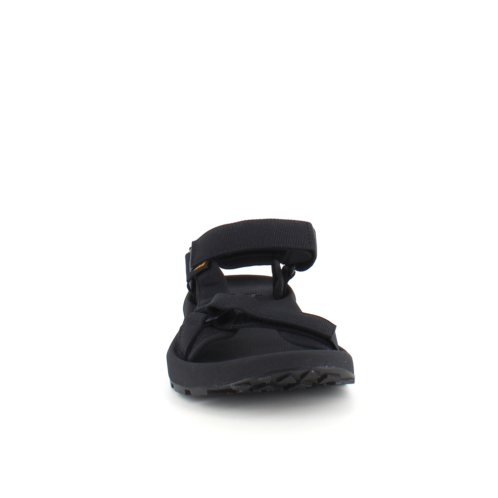 Svart tursandal fra Teva med fotbuestøtte og 3 regulerbare stropper