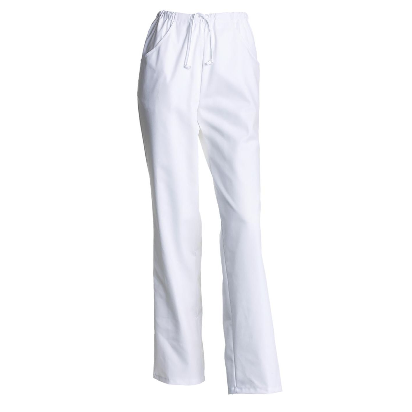 Nybo Hvit Dame Club-Classic Bukser, Elastikk, Snøring