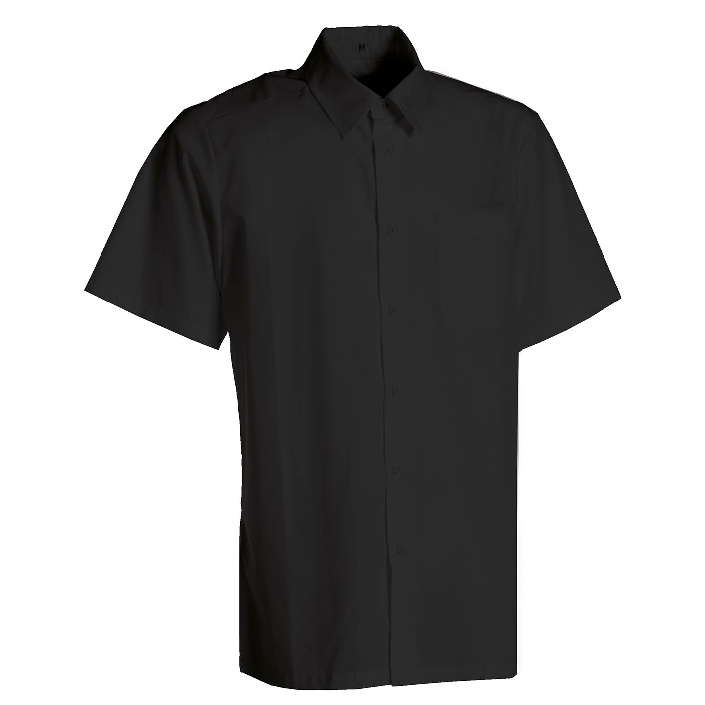Nybo Sort Herreskjorte, Performance, Kortermet, Perfekt til Industrivask
