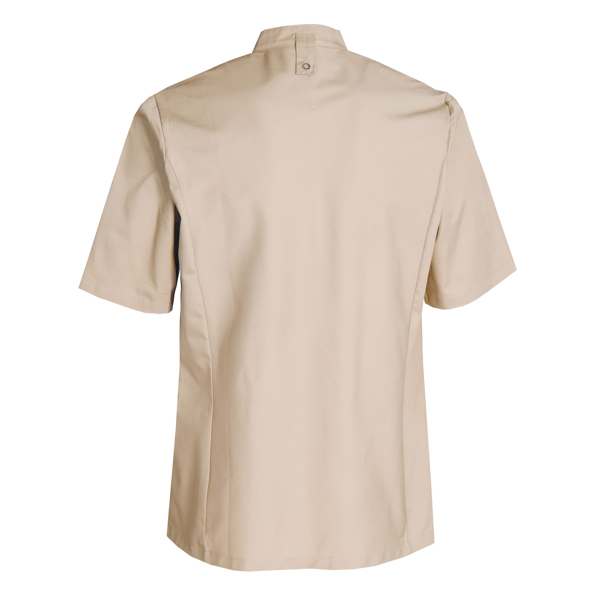 Nybo Khaki Unisex New Nordic Kokkjakke, Korte Ermer, Ergonomisk, Stretchable