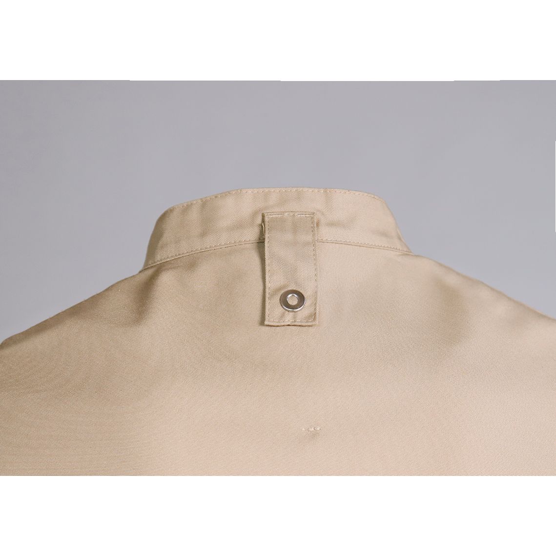 Nybo Khaki Unisex New Nordic Kokkjakke, Korte Ermer, Ergonomisk, Stretchable