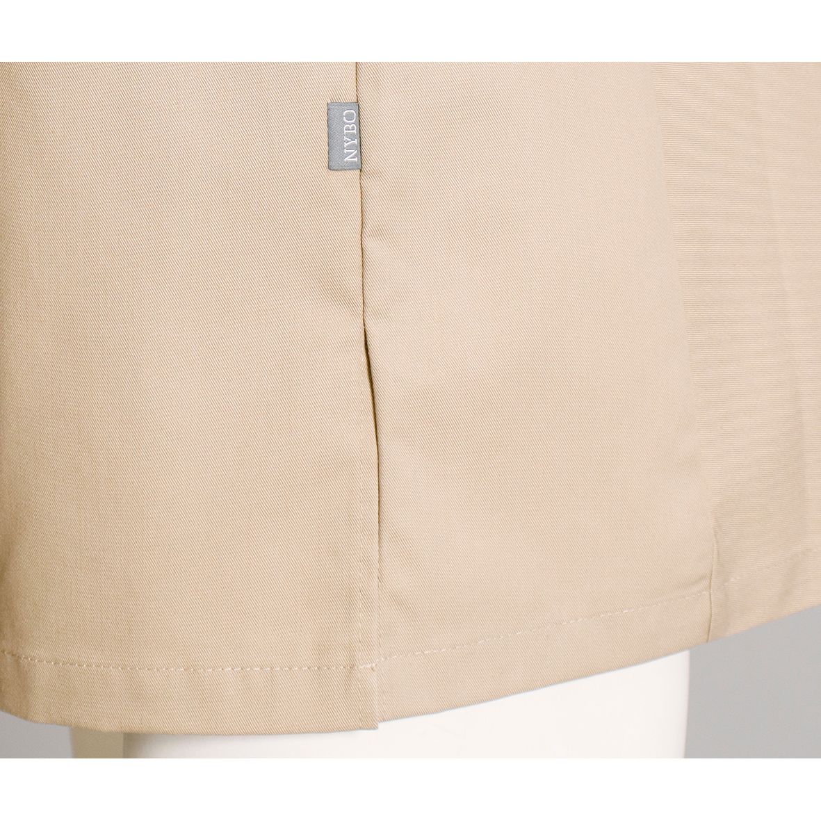 Nybo Khaki Unisex New Nordic Kokkjakke, Korte Ermer, Ergonomisk, Stretchable