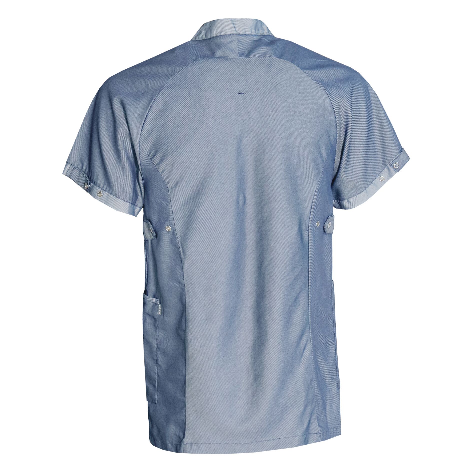 Nybo Marineblå Unisex Comfort Skjorte/Tunika, Stretch, Raglanermer, Pustende