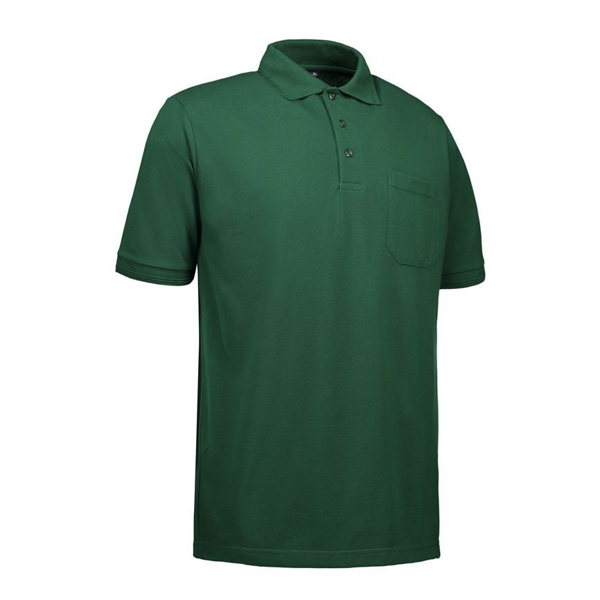 Nybo Grønn Herre Prowear Polo med Brystlomme, Ekstra Slitesterk
