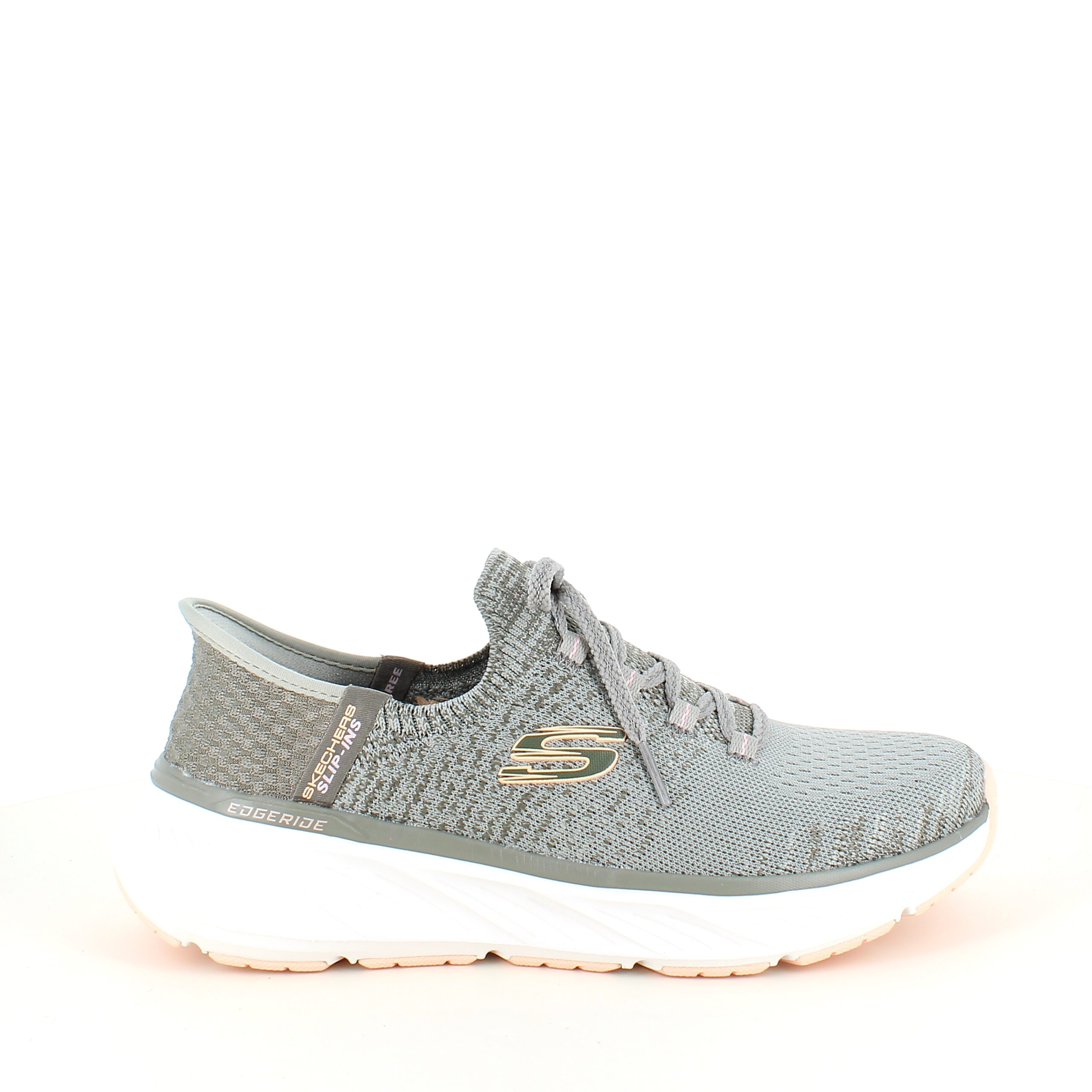 Skechers Slip-Ins med grønn strikket overdel som tilpasser seg dine føtter