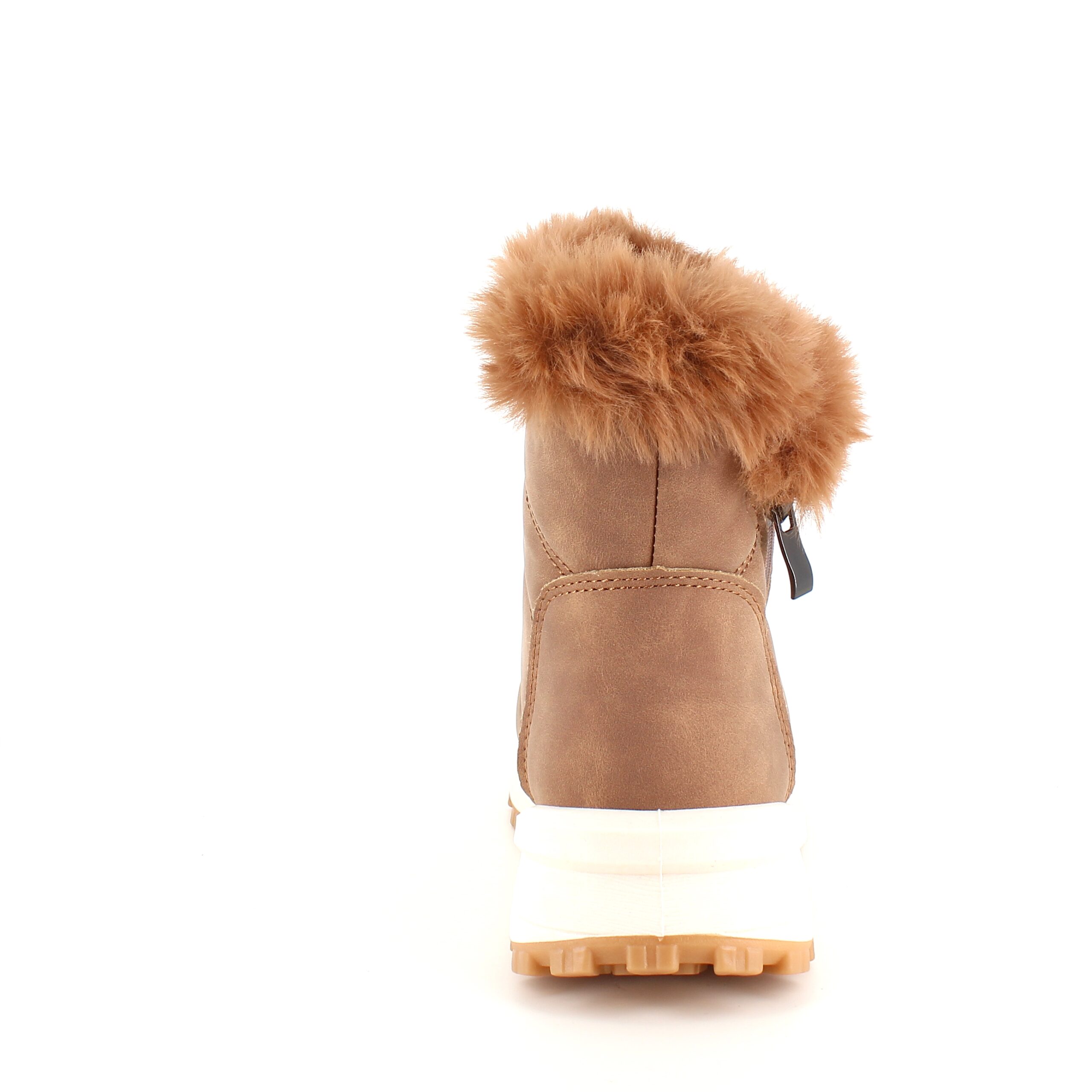 Brun vinterstøvel med mykt fôr og god støtdemping