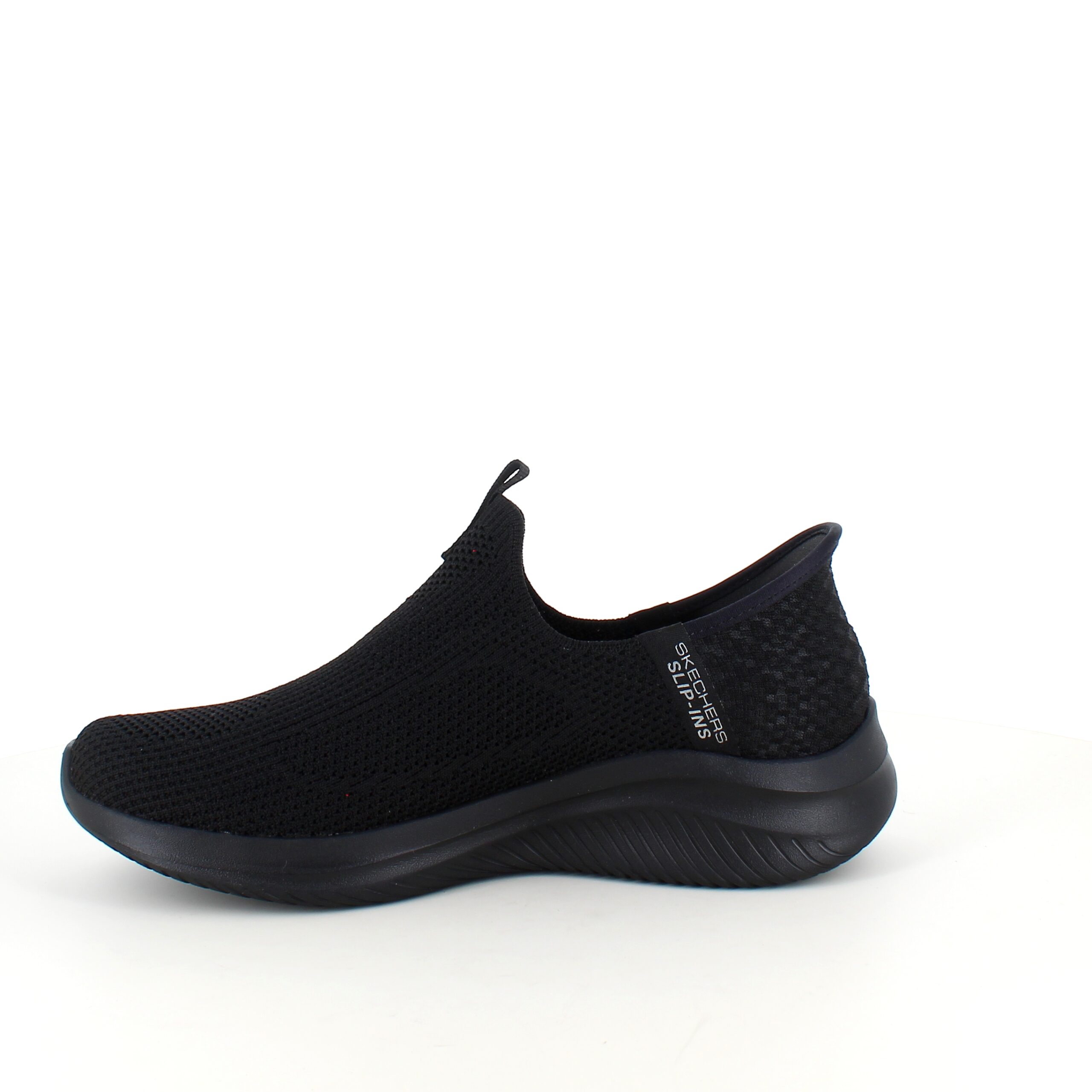 Sort Slip-ins fra Skechers med strikket ettergivende overdel