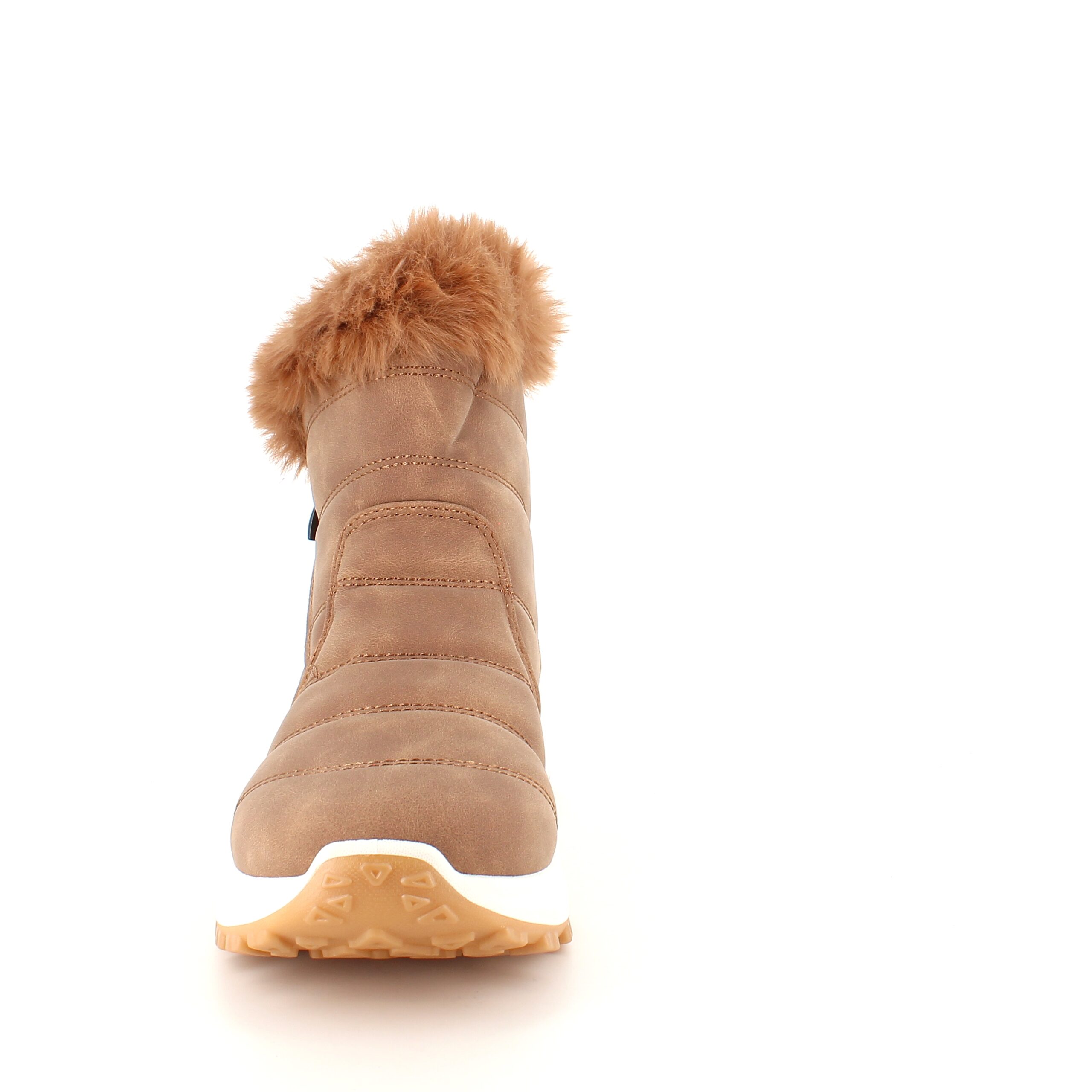 Brun vinterstøvel med mykt fôr og god støtdemping