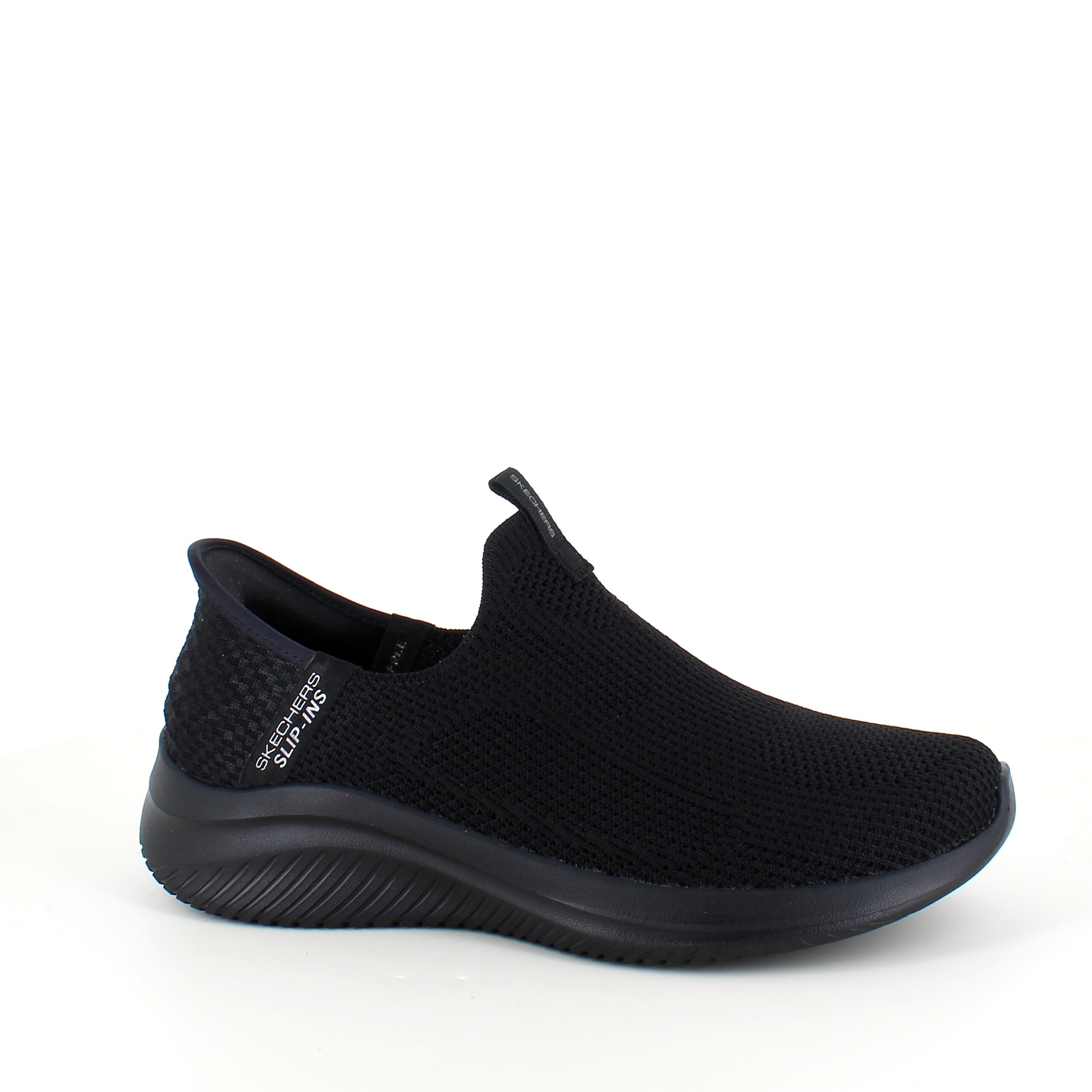 Sort Slip-ins fra Skechers med strikket ettergivende overdel