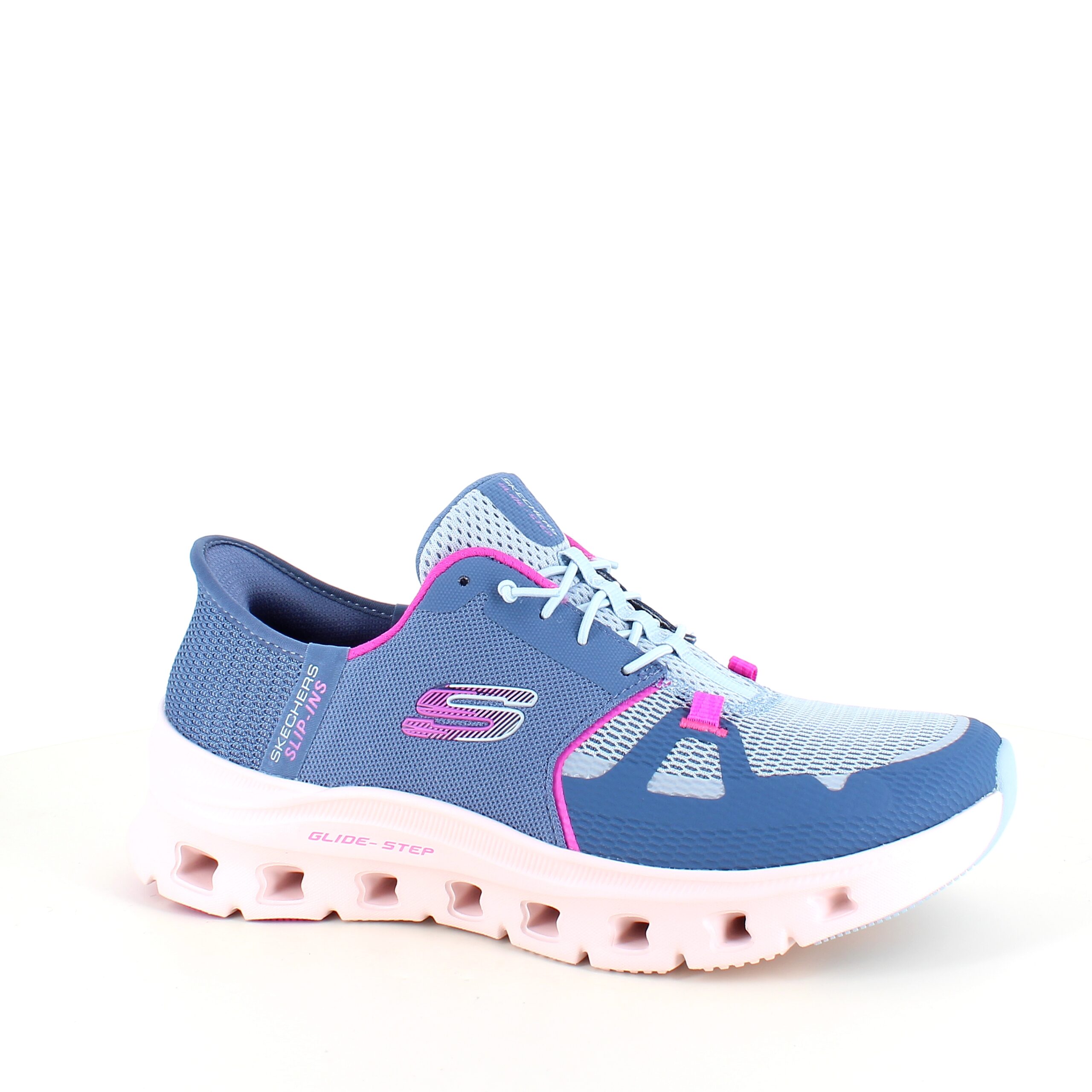 Skechers Step-In med elastisk snøring og fantastisk støtdemping