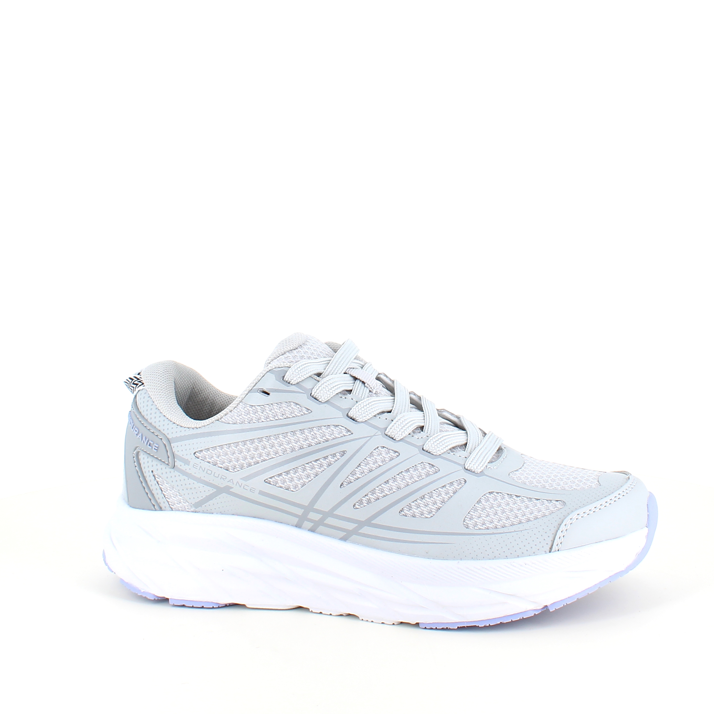 Grå pustende sko fra Endurance med god støtabsorbering