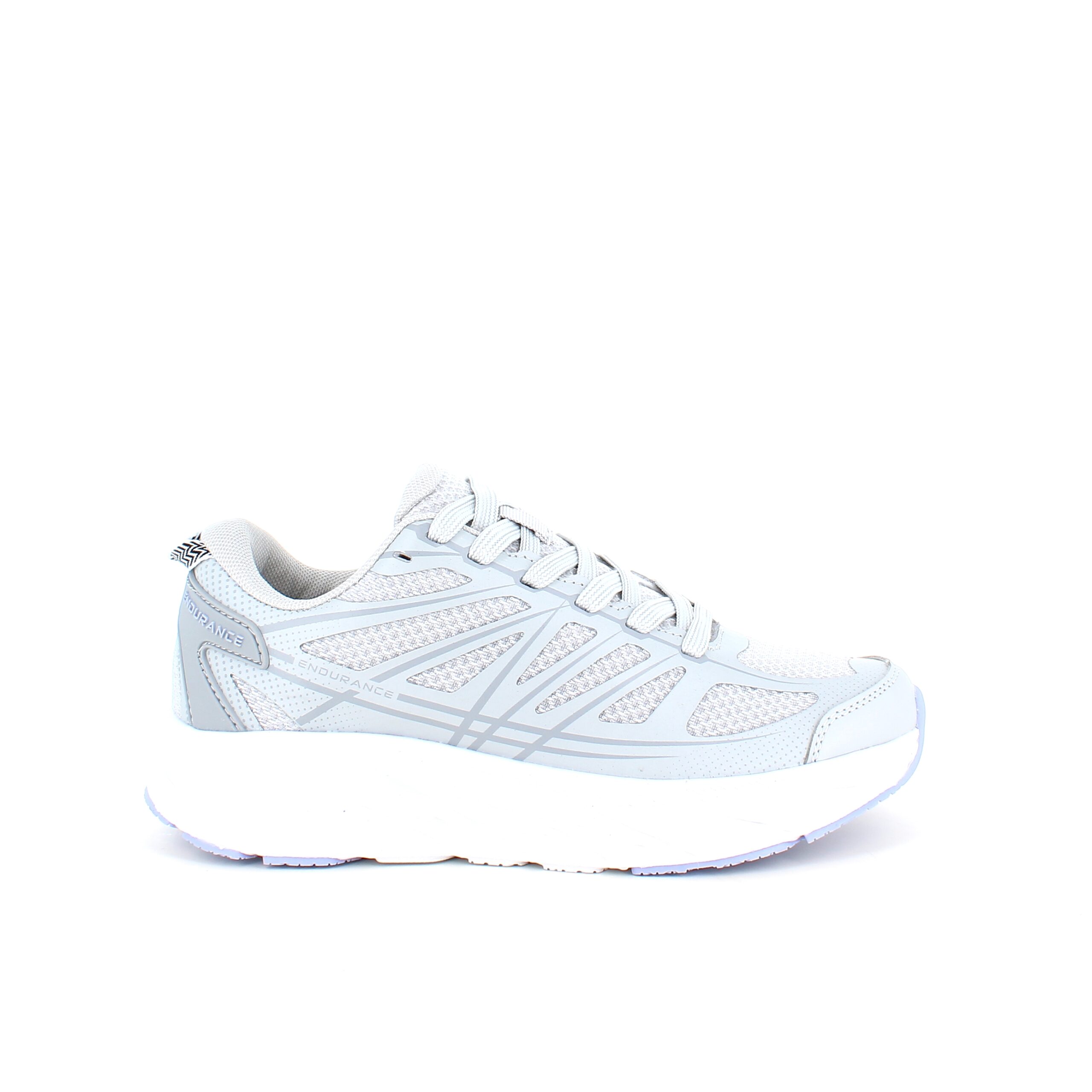 Grå pustende sko fra Endurance med god støtabsorbering