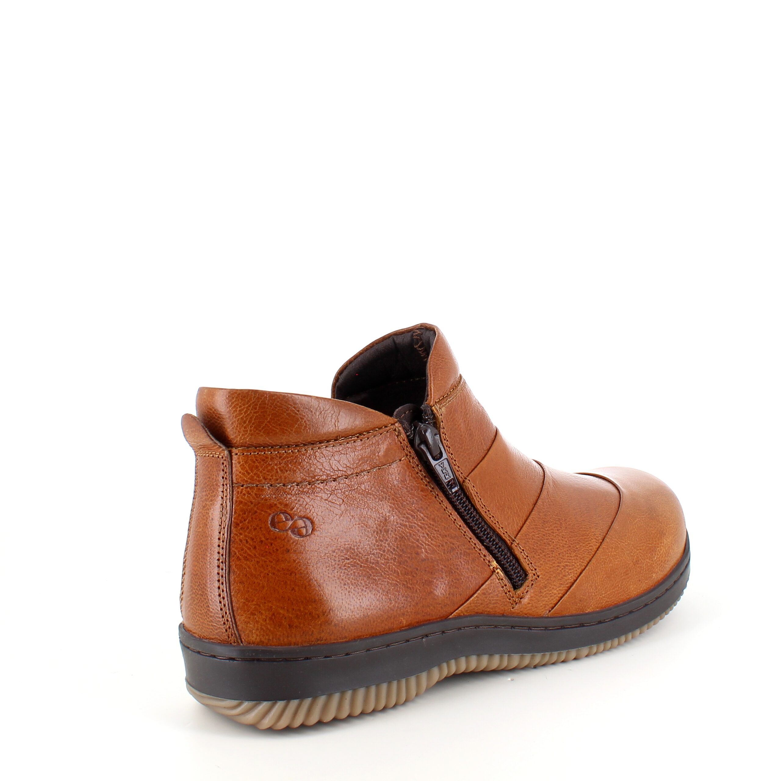 Kort brun Green Comfort skinnstøvel med bred passform