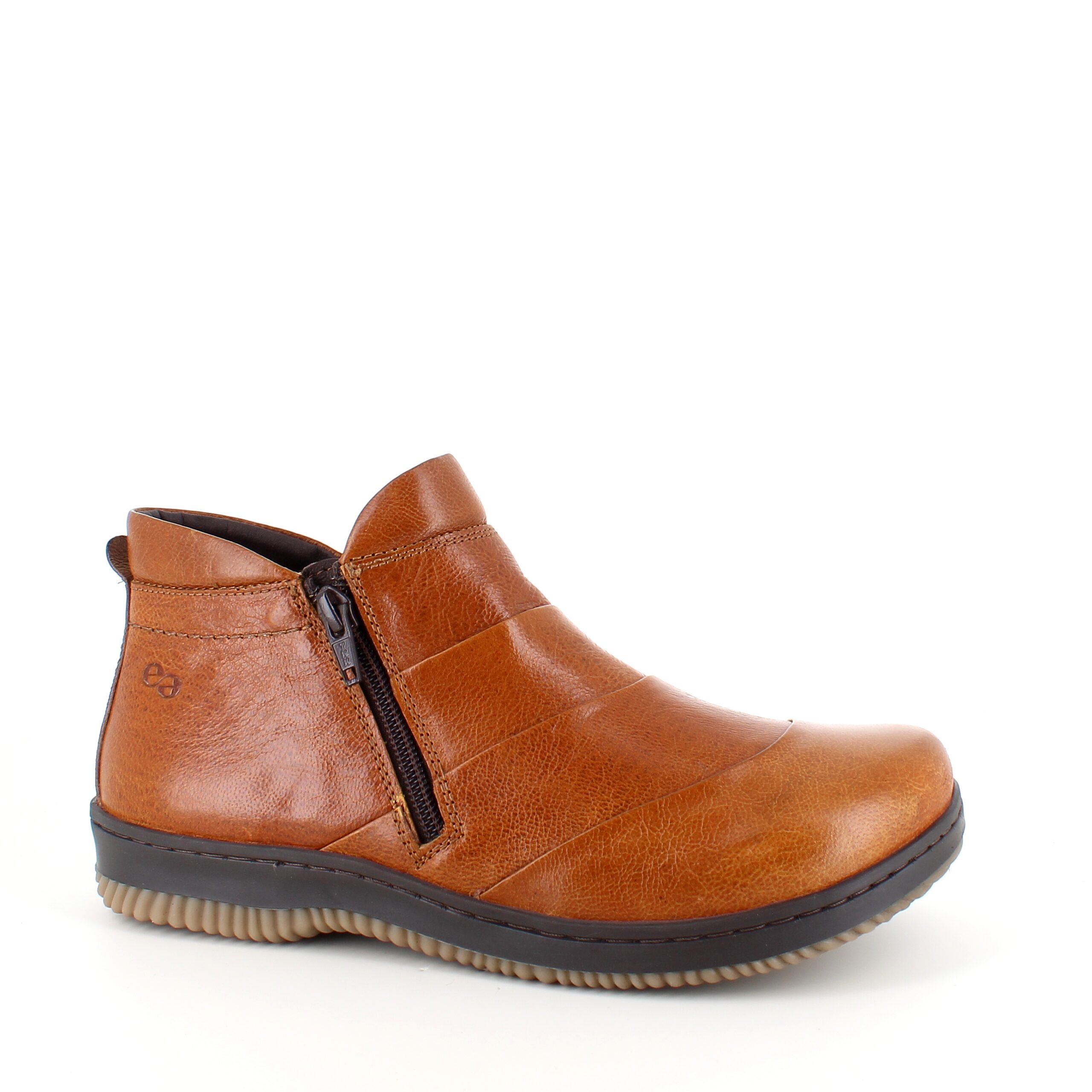 Kort brun Green Comfort skinnstøvel med bred passform