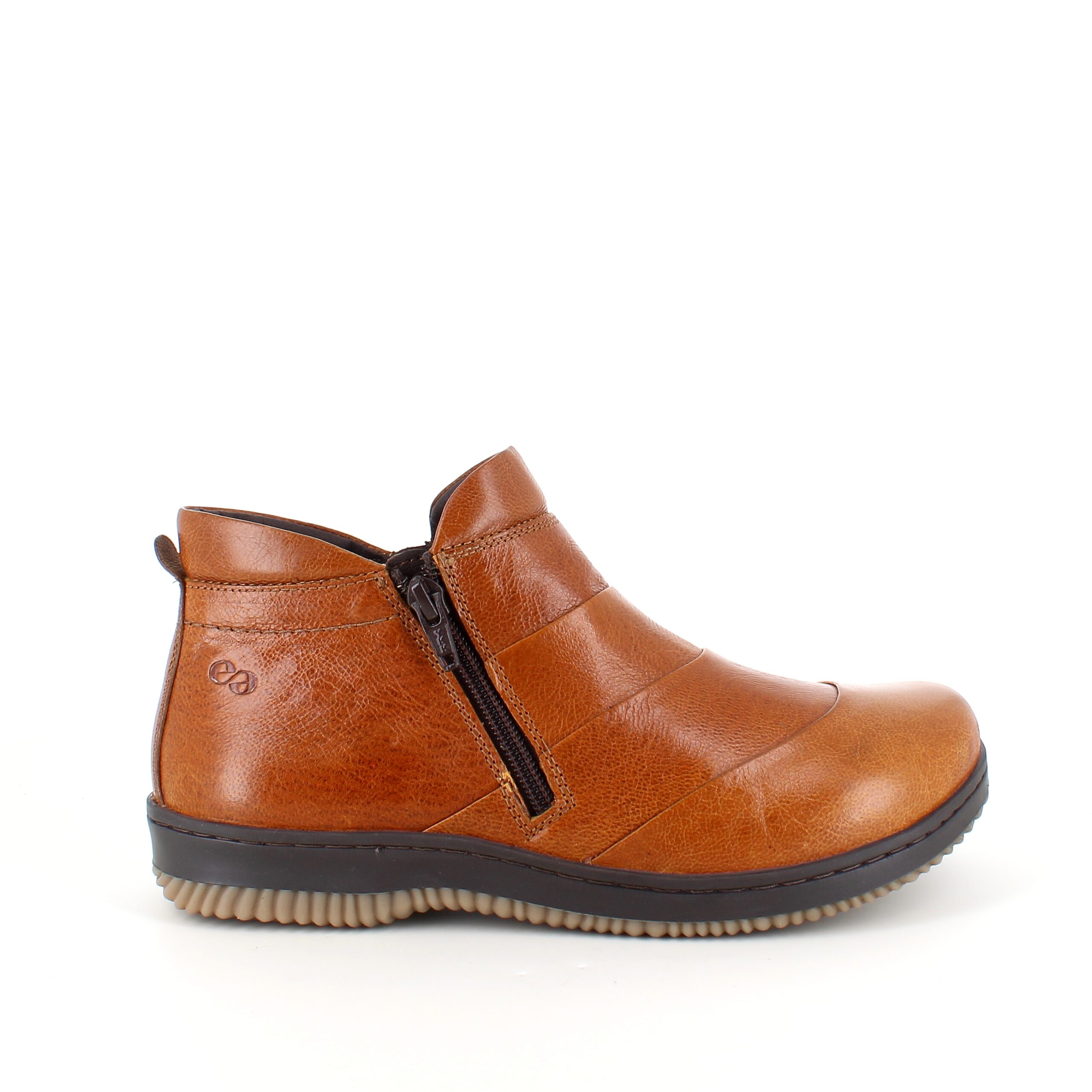 Kort brun Green Comfort skinnstøvel med bred passform