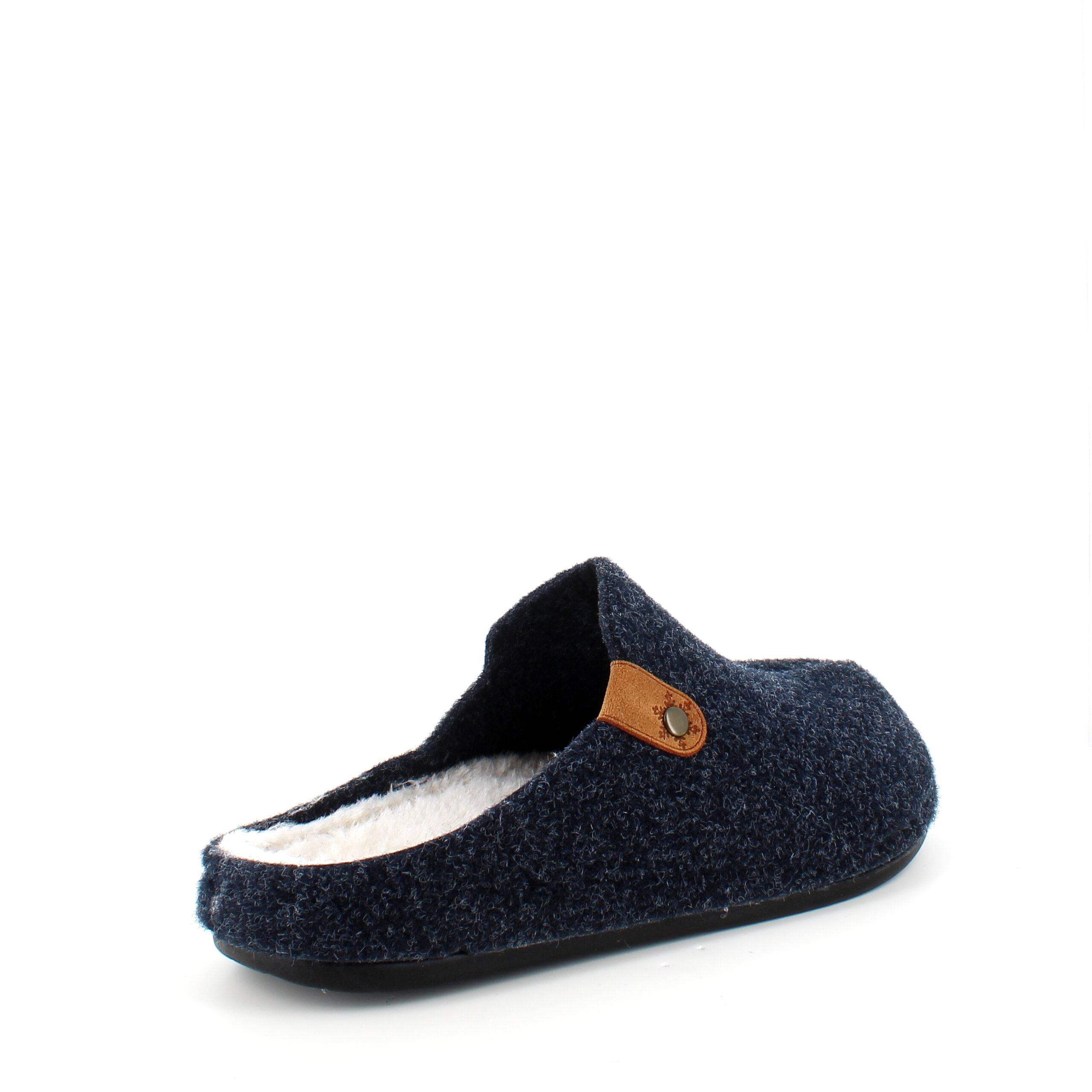 Mørkeblå tøfler med god buestøtte